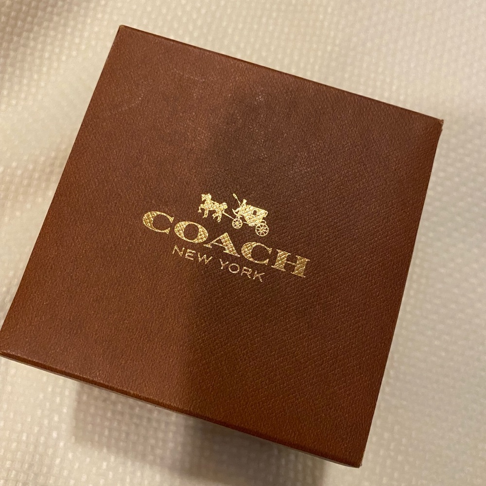 Coach Gold & Coral Boyfriend Watch - Picture 2 of 5